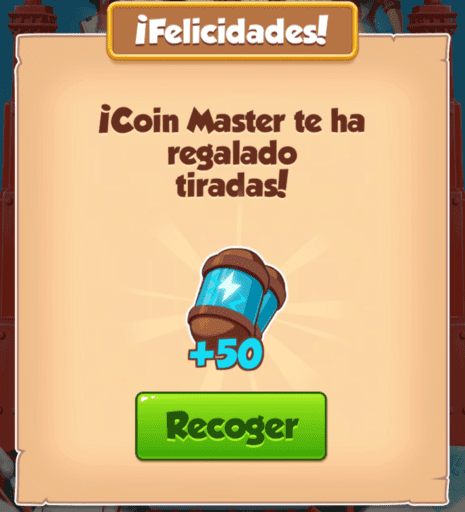 50 Tiradas Gratis Coin Master