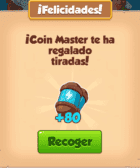 80 Tiradas Coin master de hoy