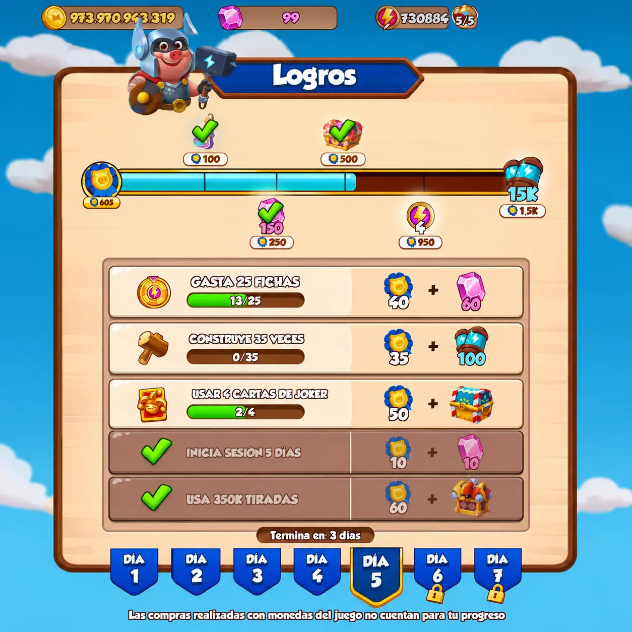 Conquistas Coin Master